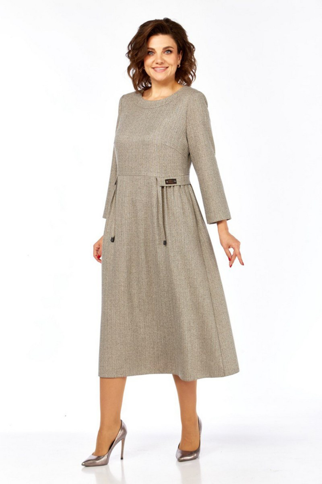 Платье Милора Стиль 1399 песочный - фото 6