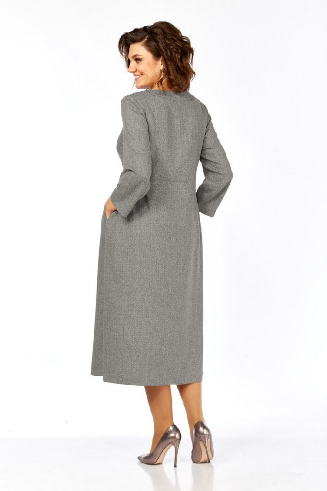 Платье Милора Стиль 1399 серый - фото 2