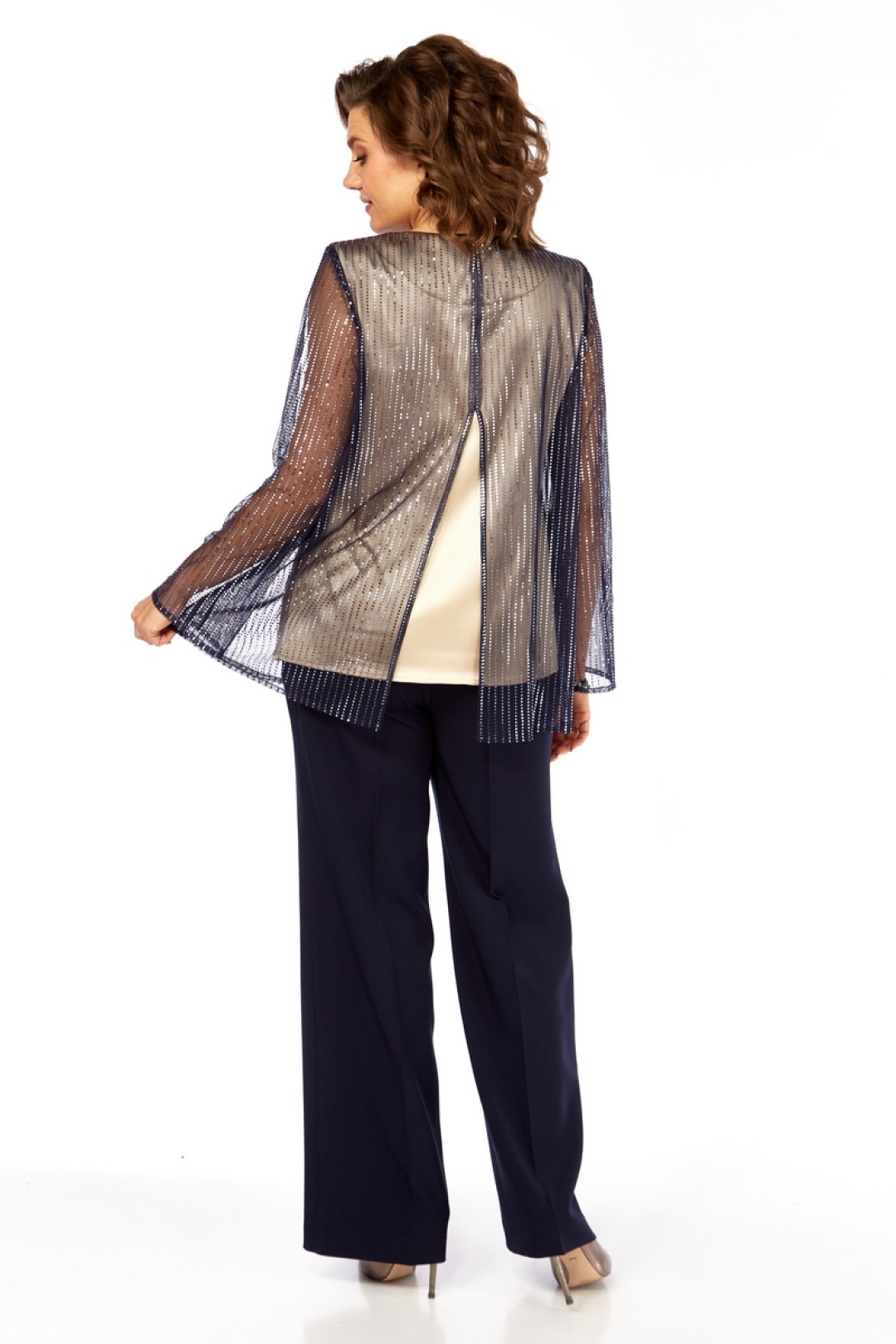 Костюм Милора Стиль 1407 синий - фото 4