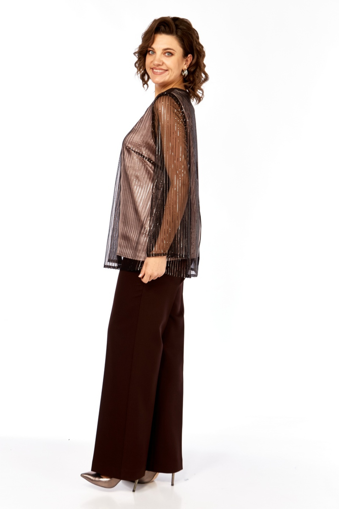 Костюм Милора Стиль 1407 шоколад - фото 2