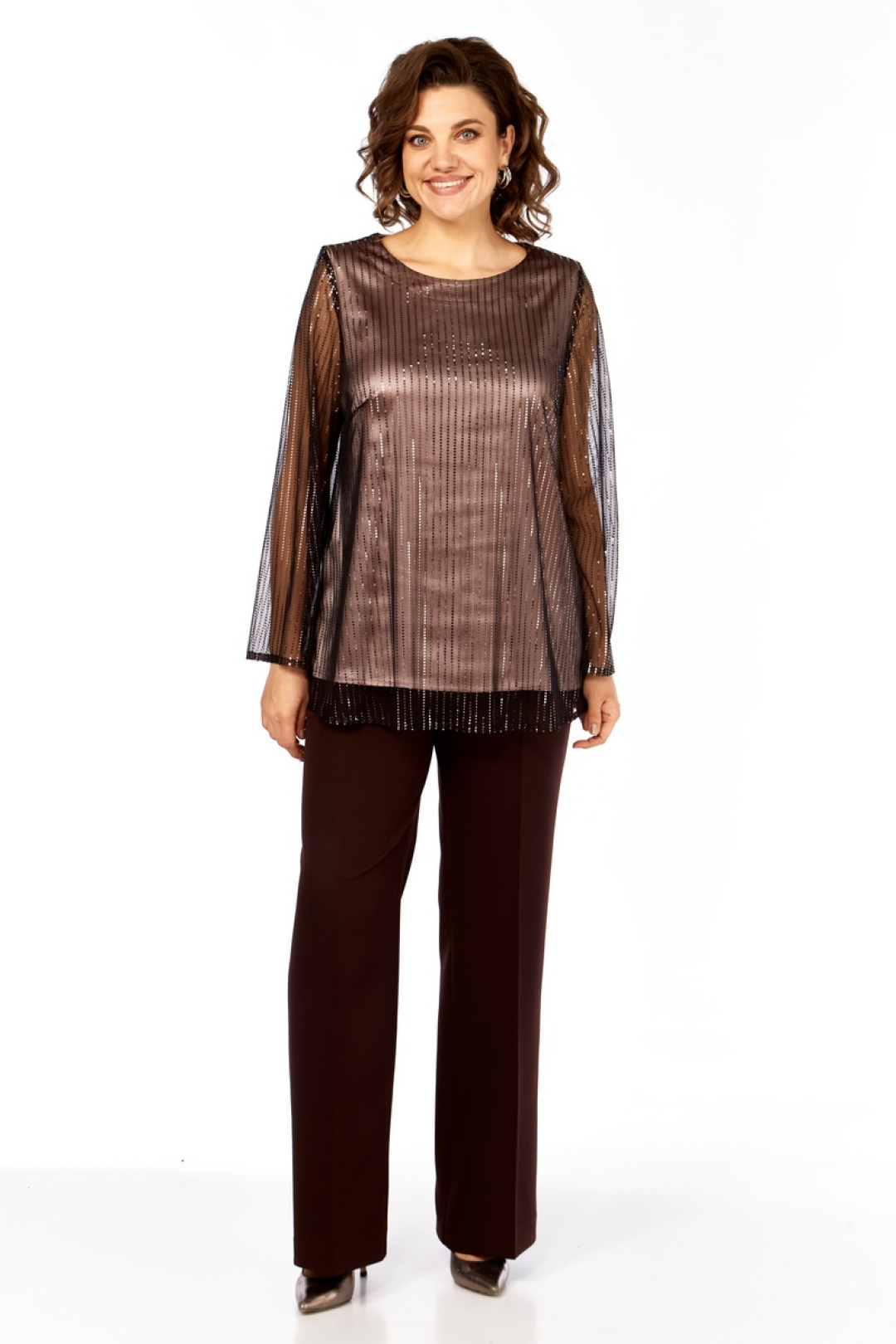 Костюм Милора Стиль 1407 шоколад - фото 4