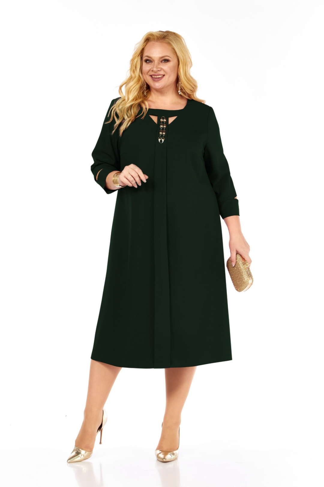 Платье Милора Стиль 1408 зеленый - фото 1