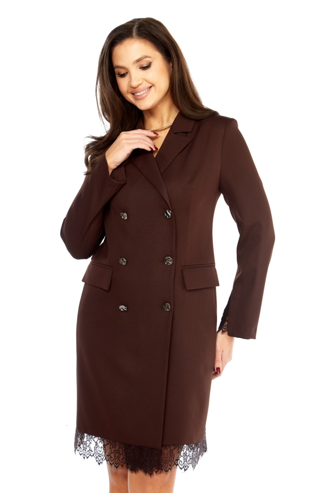 Платье Милора Стиль 1413 шоколад - фото 3