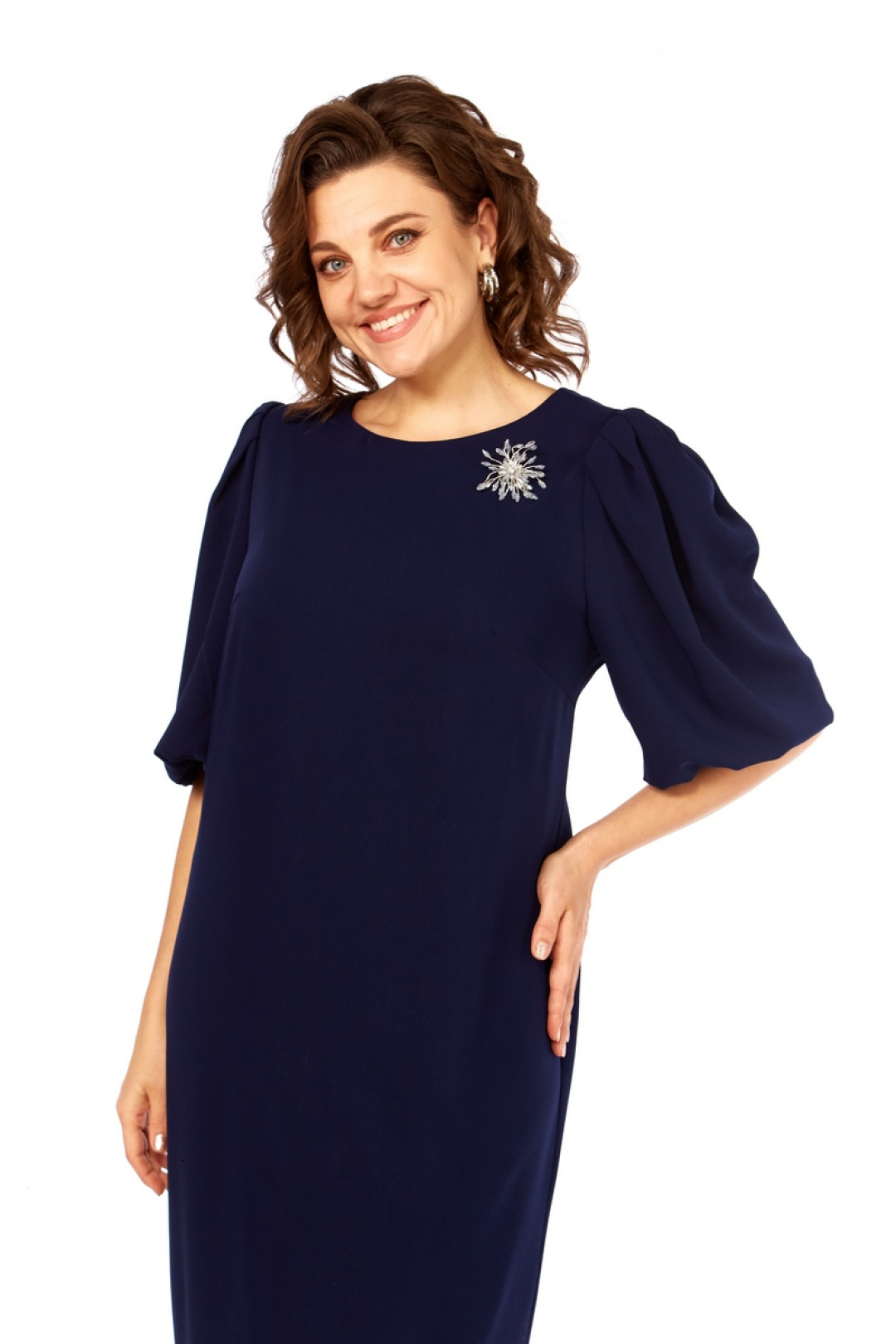 Платье Милора Стиль 1421 синий - фото 3