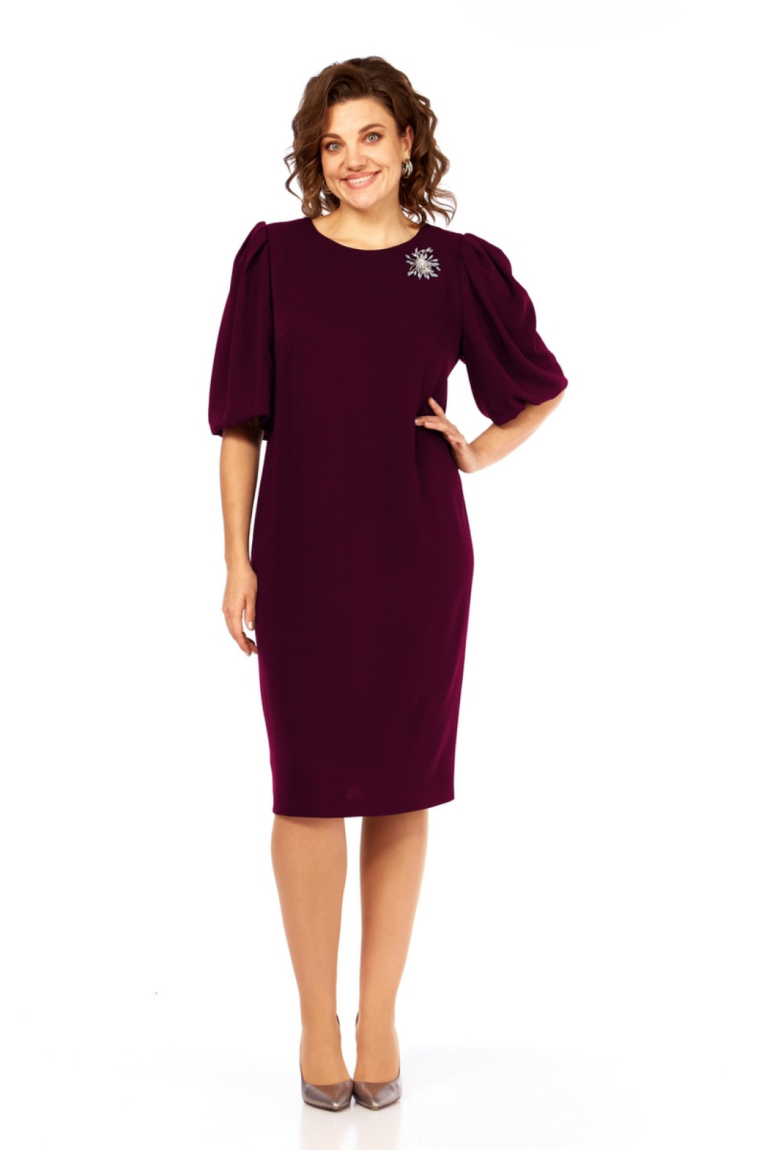 Платье Милора Стиль 1421 винный - фото 1