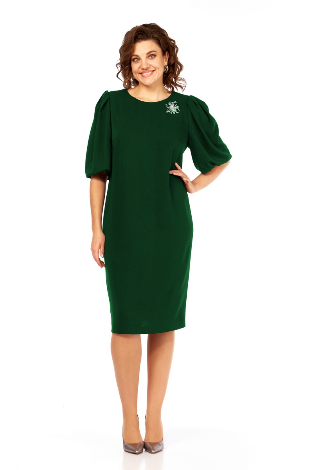 Платье Милора Стиль 1421 зеленый - фото 1