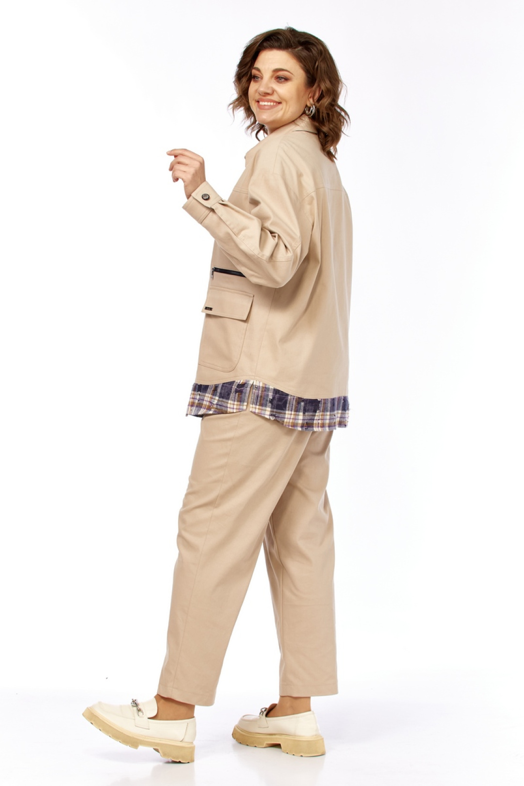 Костюм Милора Стиль 1440 бежевый - фото 3