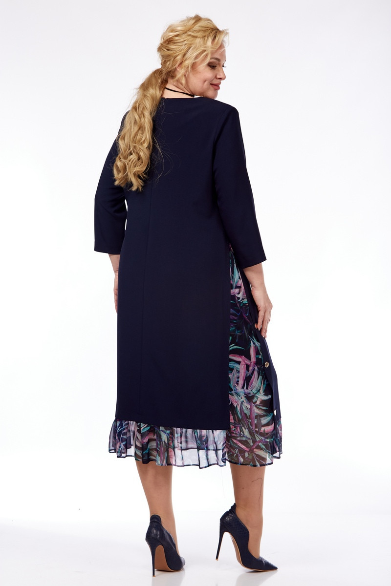 Платье Милора Стиль 758 темно-синее - фото 2