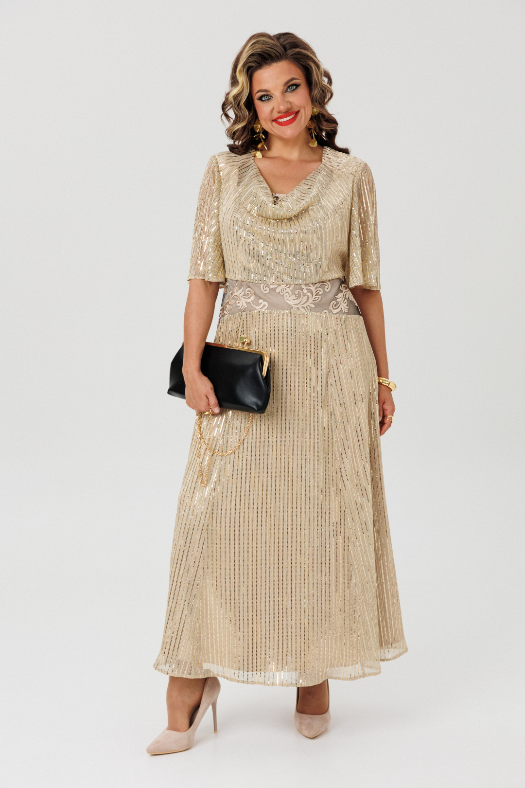 Платье Mira Fashion 5735 золото