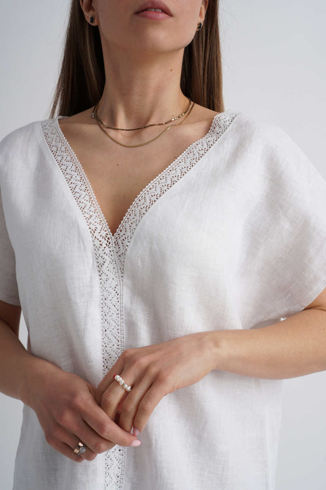 Блузка Mirolia 1173 белый - фото 3