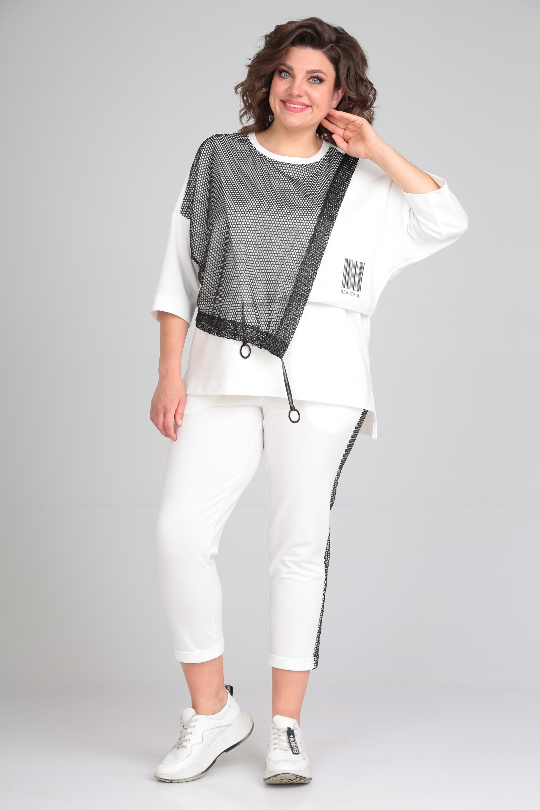 Костюм Мишель Шик 1329/1 белый - фото 3