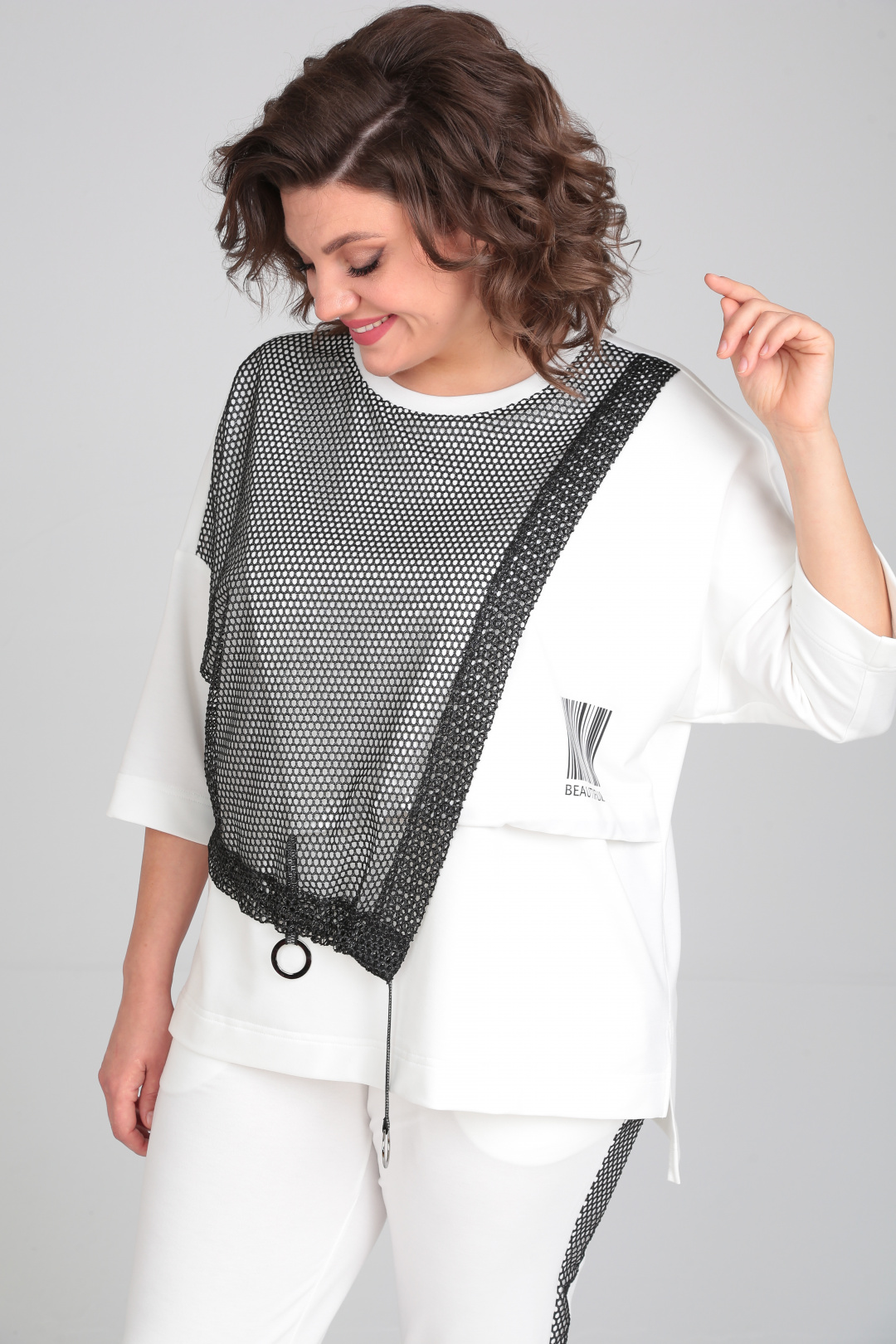 Костюм Мишель Шик 1329/1 белый - фото 6