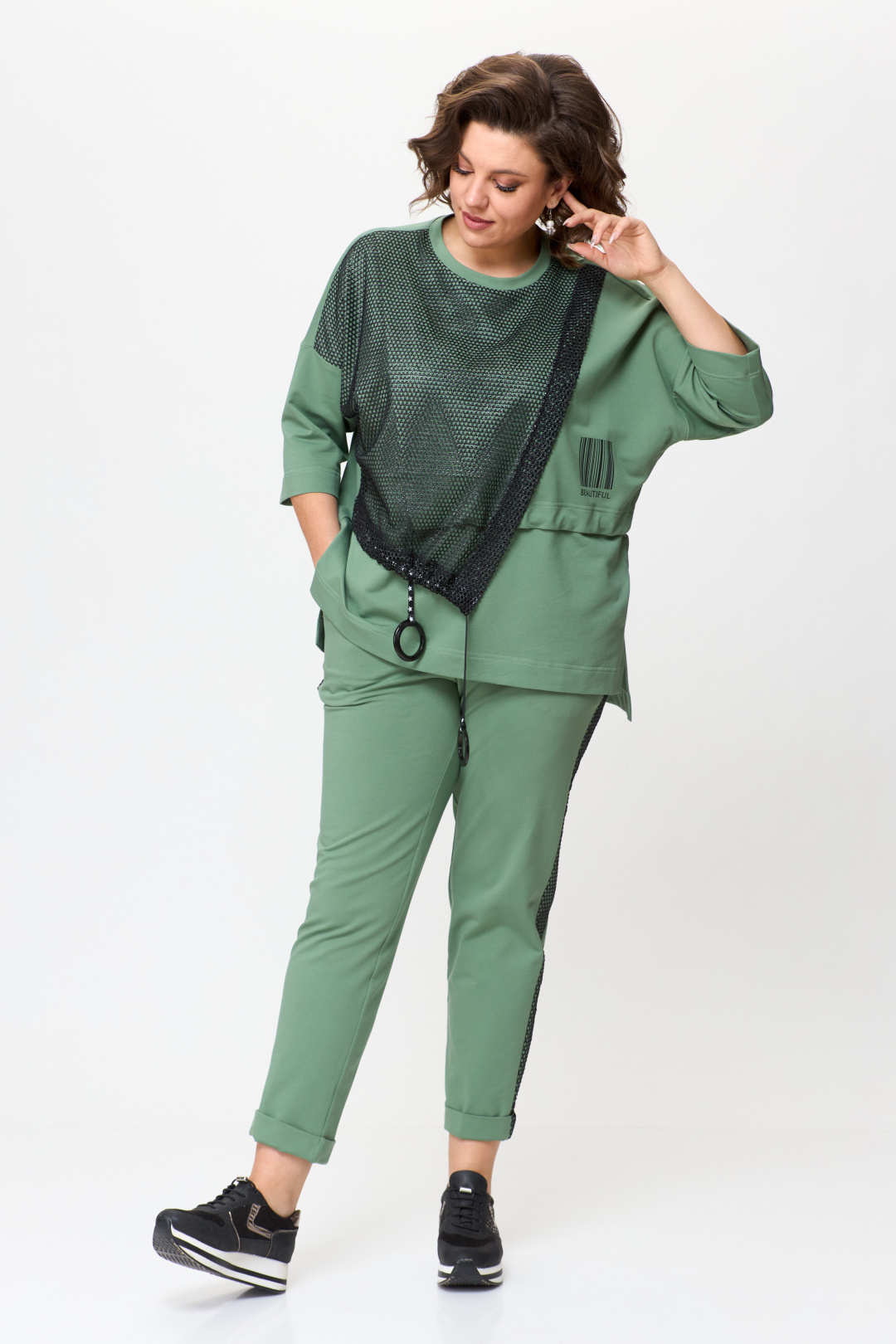 Костюм Мишель Шик 1329/1 нефрит - фото 2