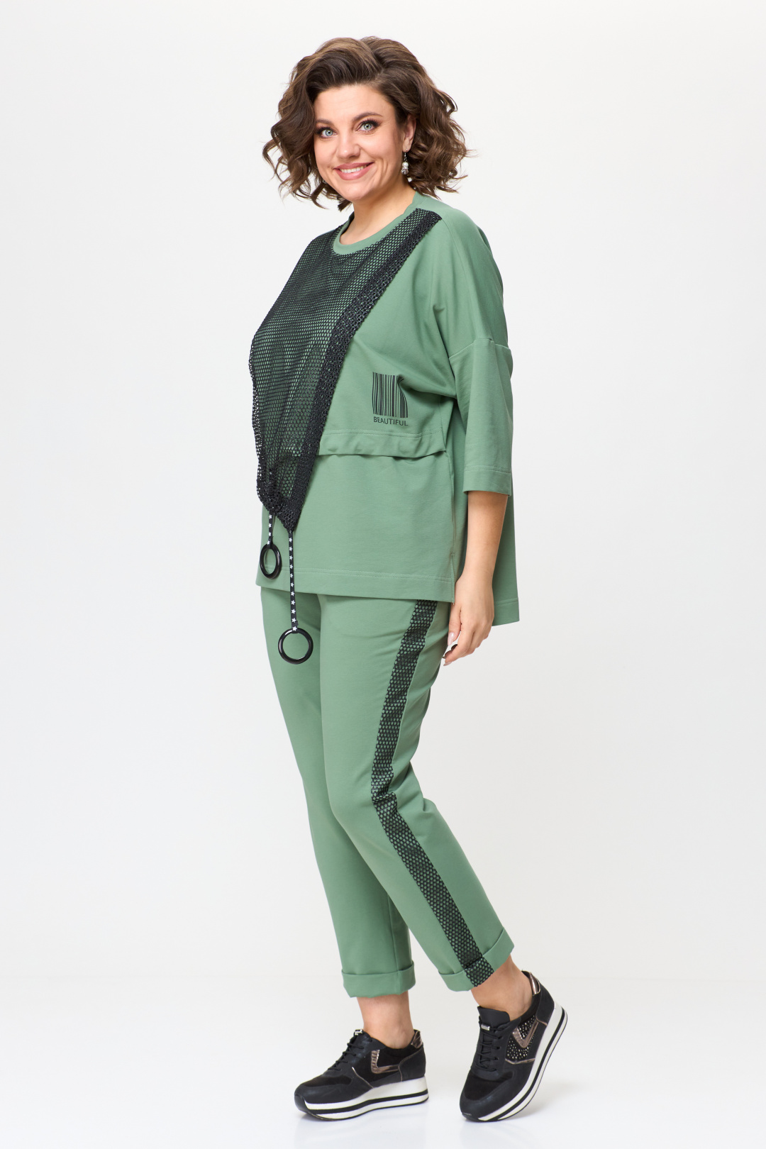 Костюм Мишель Шик 1329/1 нефрит - фото 5