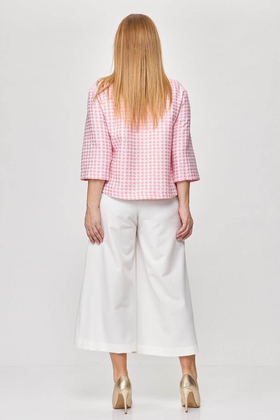 Костюм Мишель Шик 1335/1  розовый, белый - фото 4