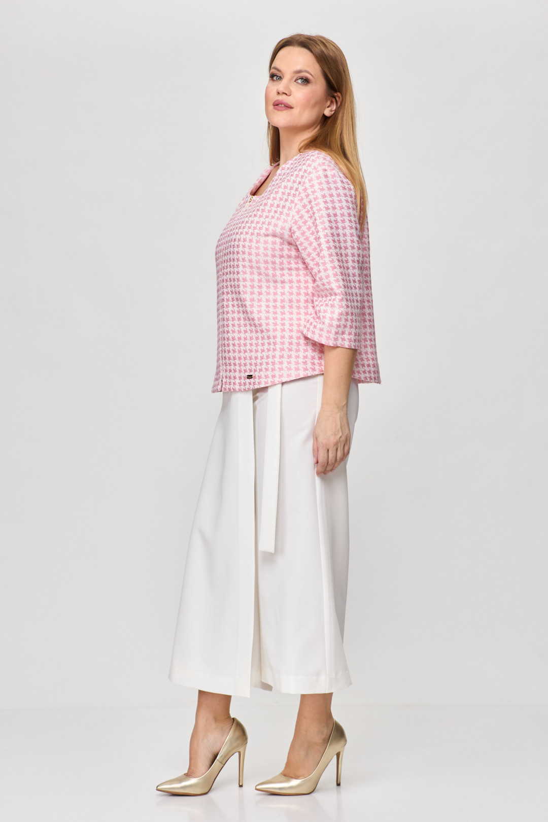 Костюм Мишель Шик 1335/1  розовый, белый - фото 5