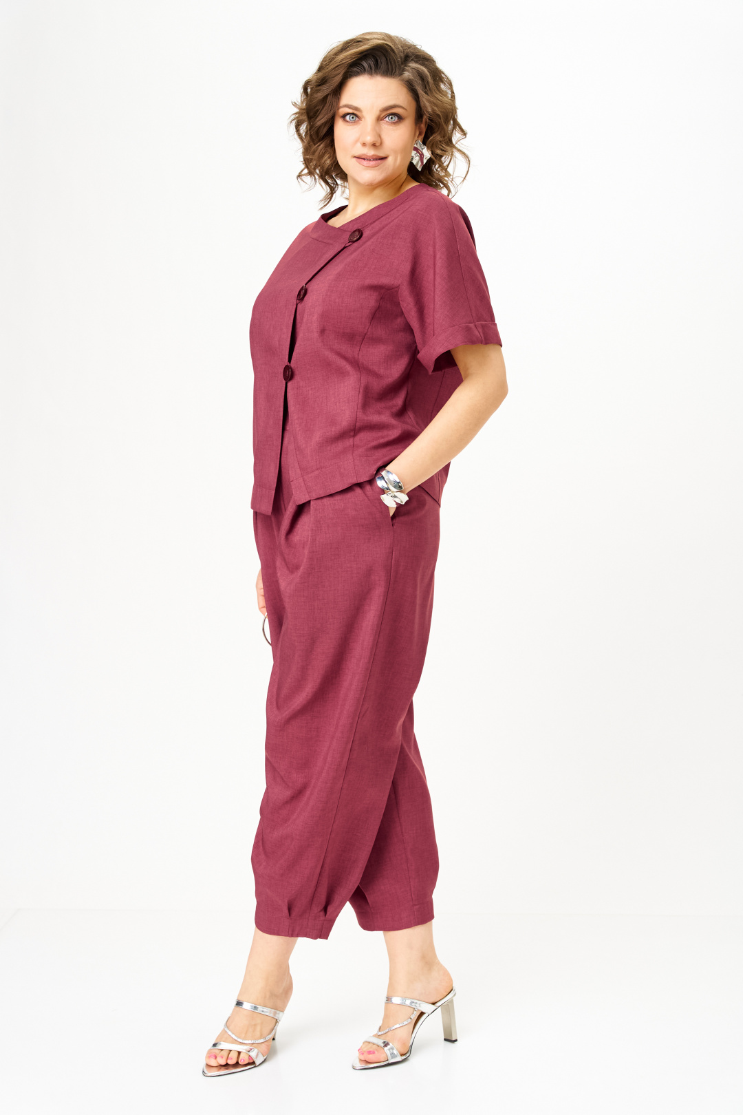 Костюм Мишель Шик 1337-1 рубиновый - фото 3