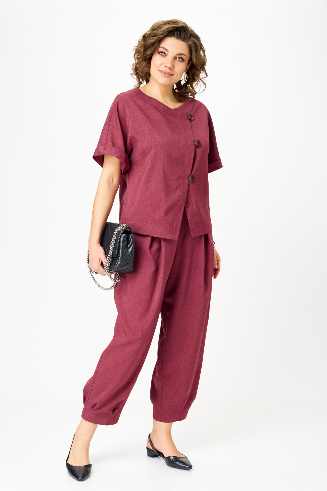 Костюм Мишель Шик 1337-1 рубиновый - фото 4