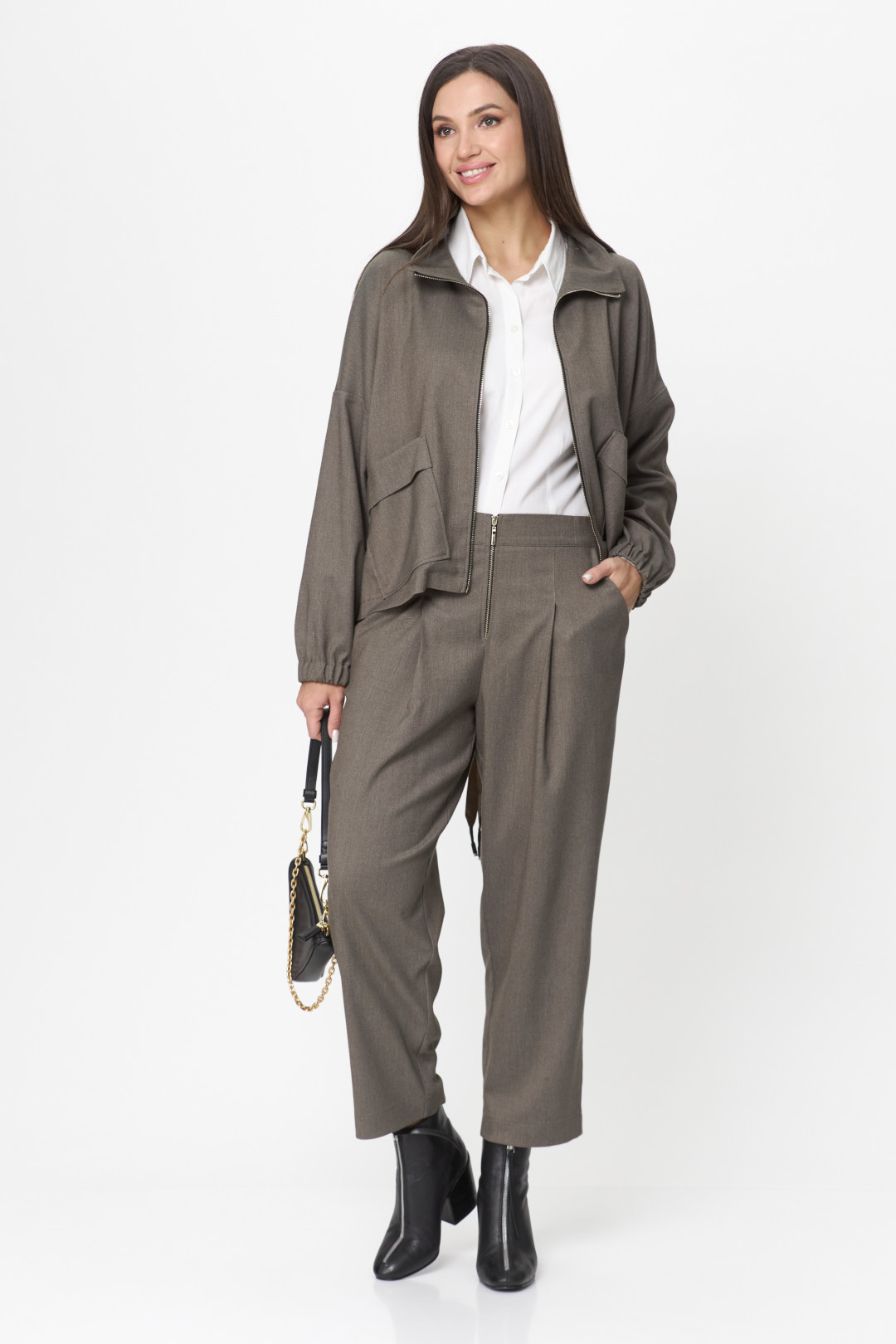 Костюм Мишель Шик 1351 хаки - фото 5