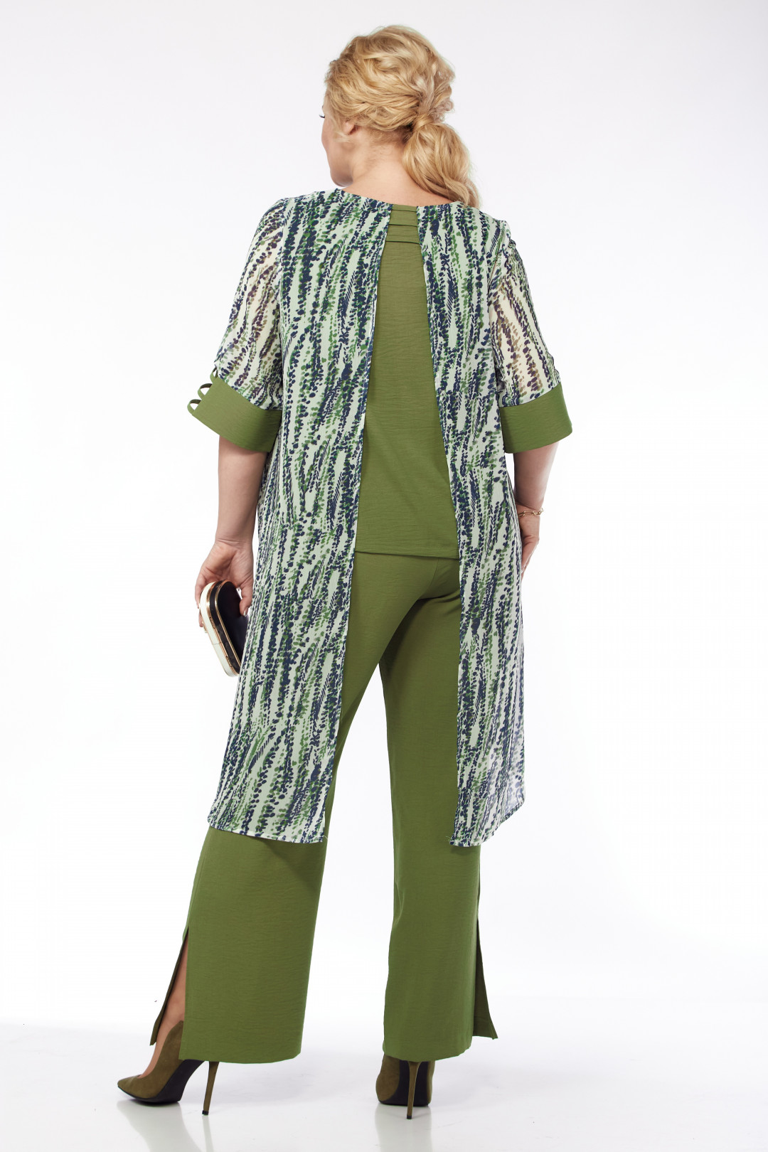 Костюм Мишель Шик 1353 олива - фото 6