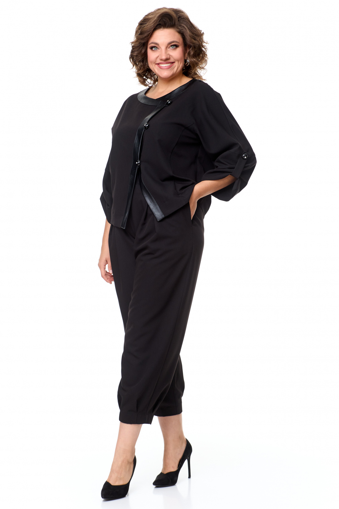 Костюм Мишель Шик 1355 черный - фото 2