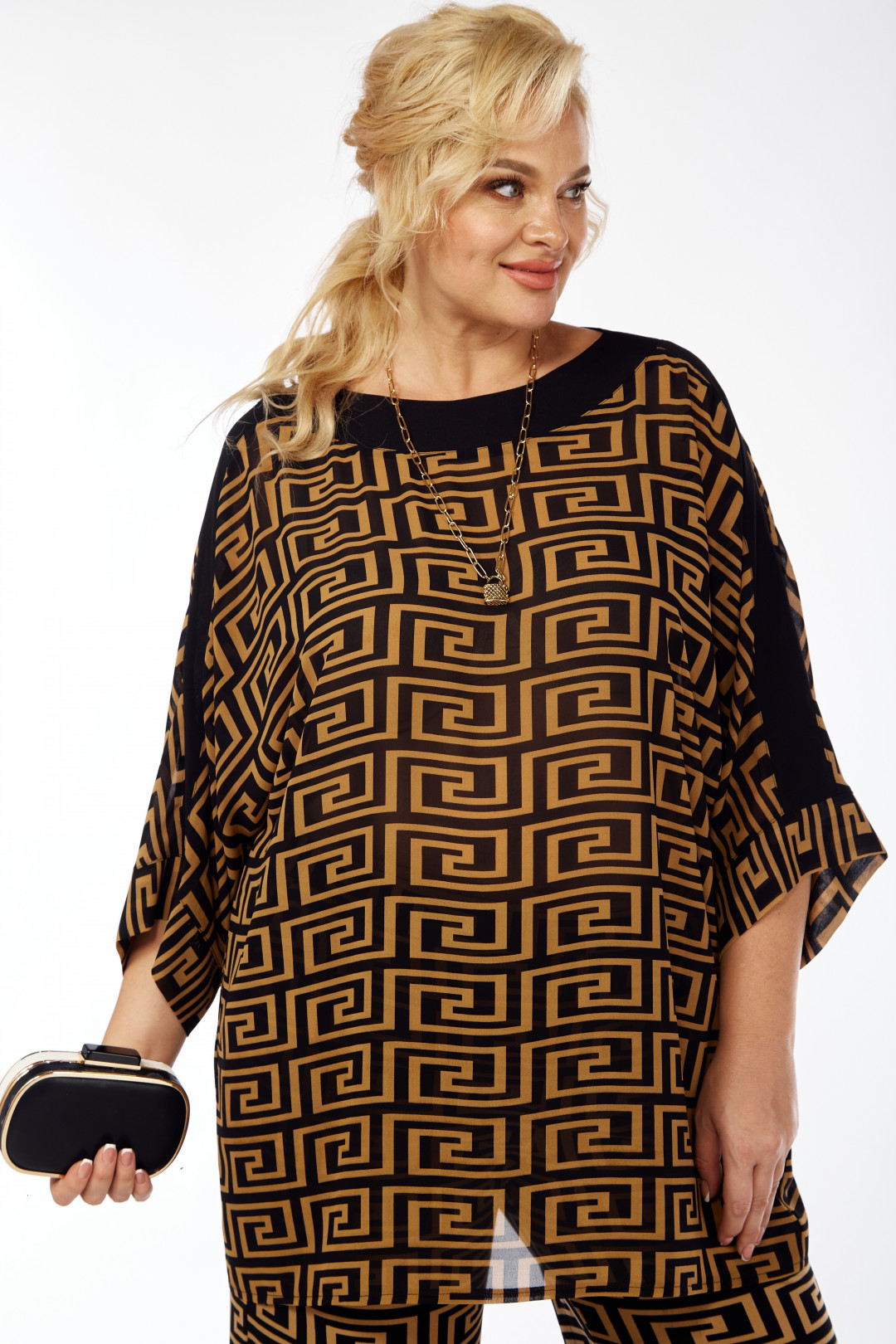 Костюм Мишель Шик 1359 черный, рыжий - фото 5