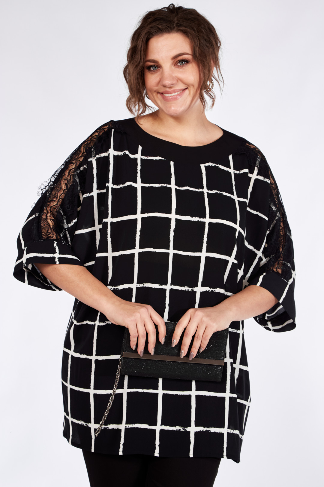 Костюм Мишель Шик 1364 черный, белый - фото 5