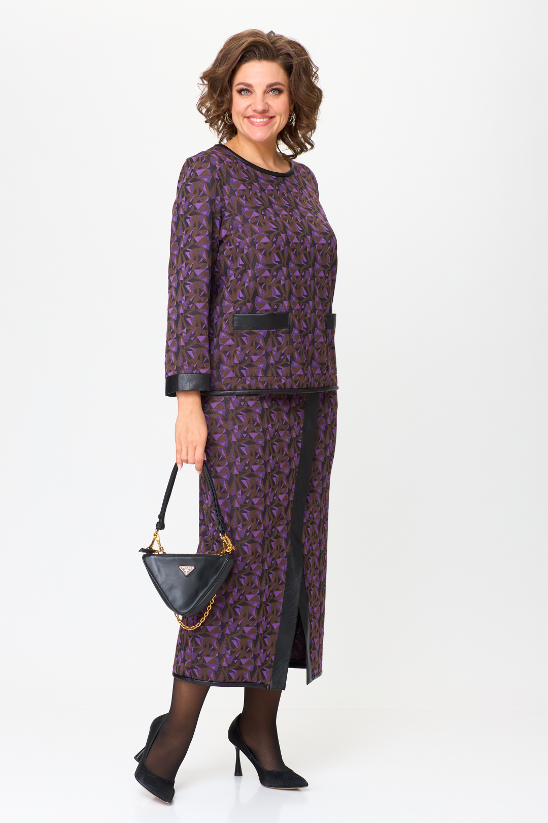 Костюм Мишель Шик 1394 шоколад, фиолет - фото 2