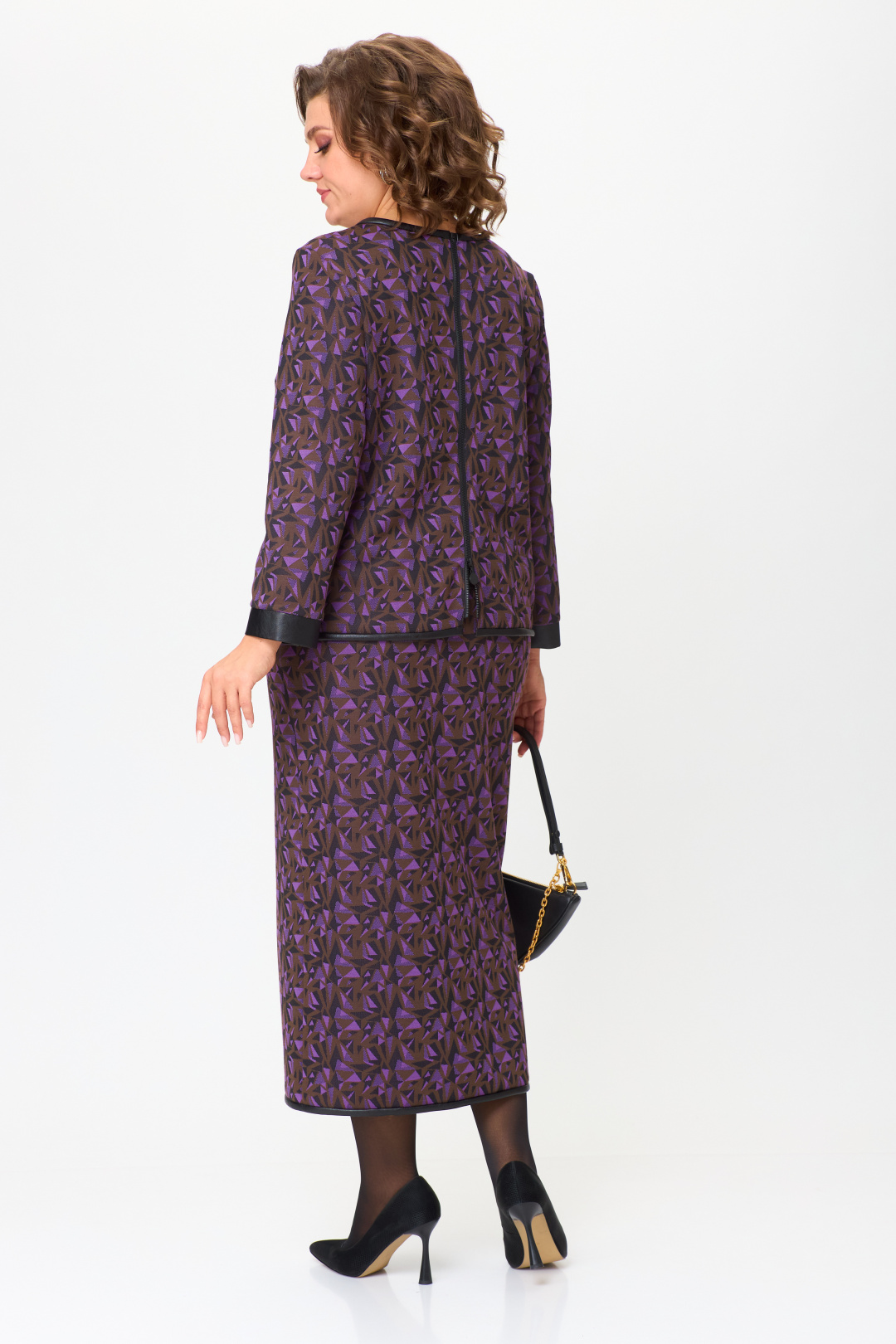 Костюм Мишель Шик 1394 шоколад, фиолет - фото 4