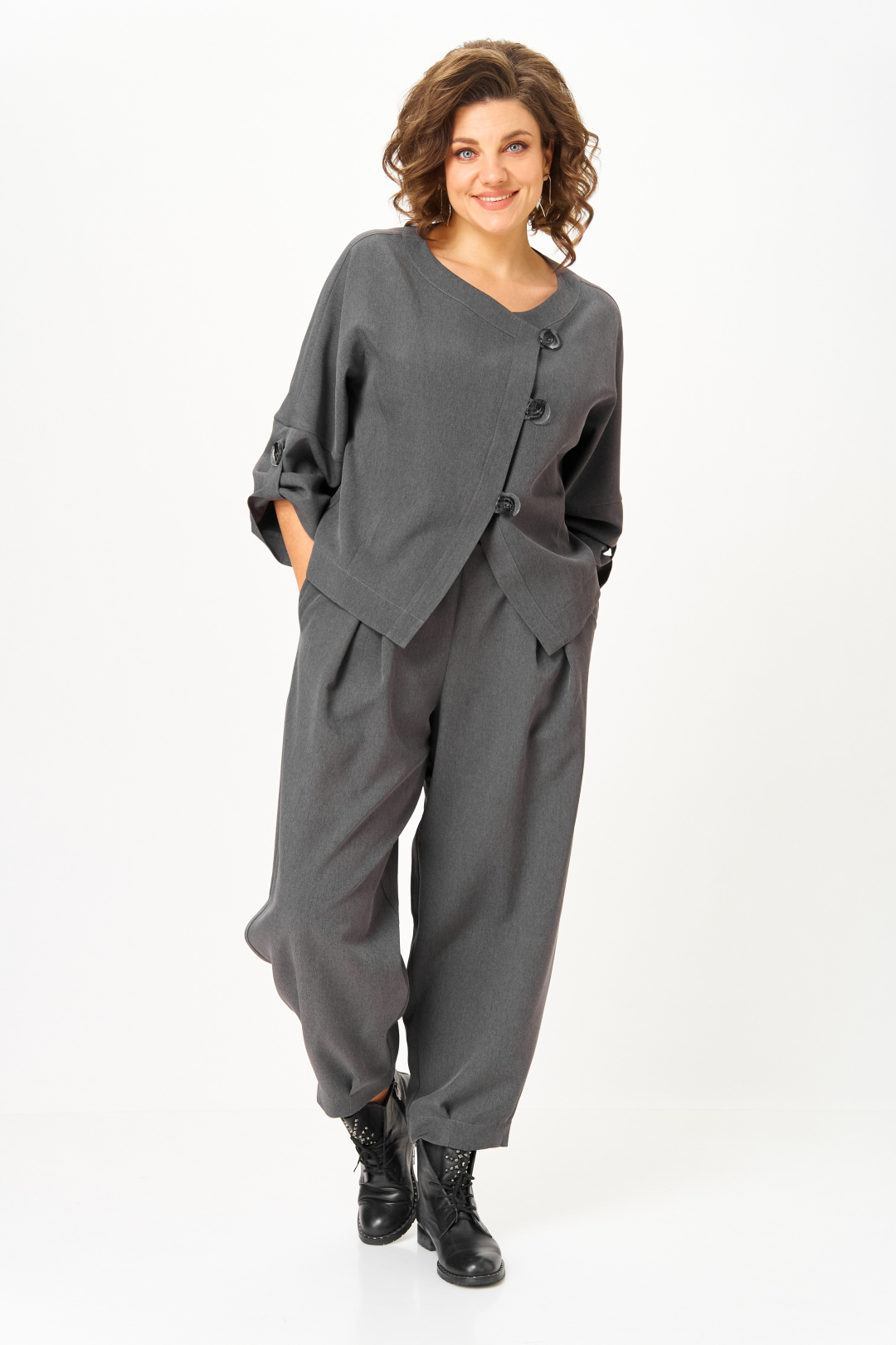 Костюм Мишель Шик 1436-1 графит - фото 1