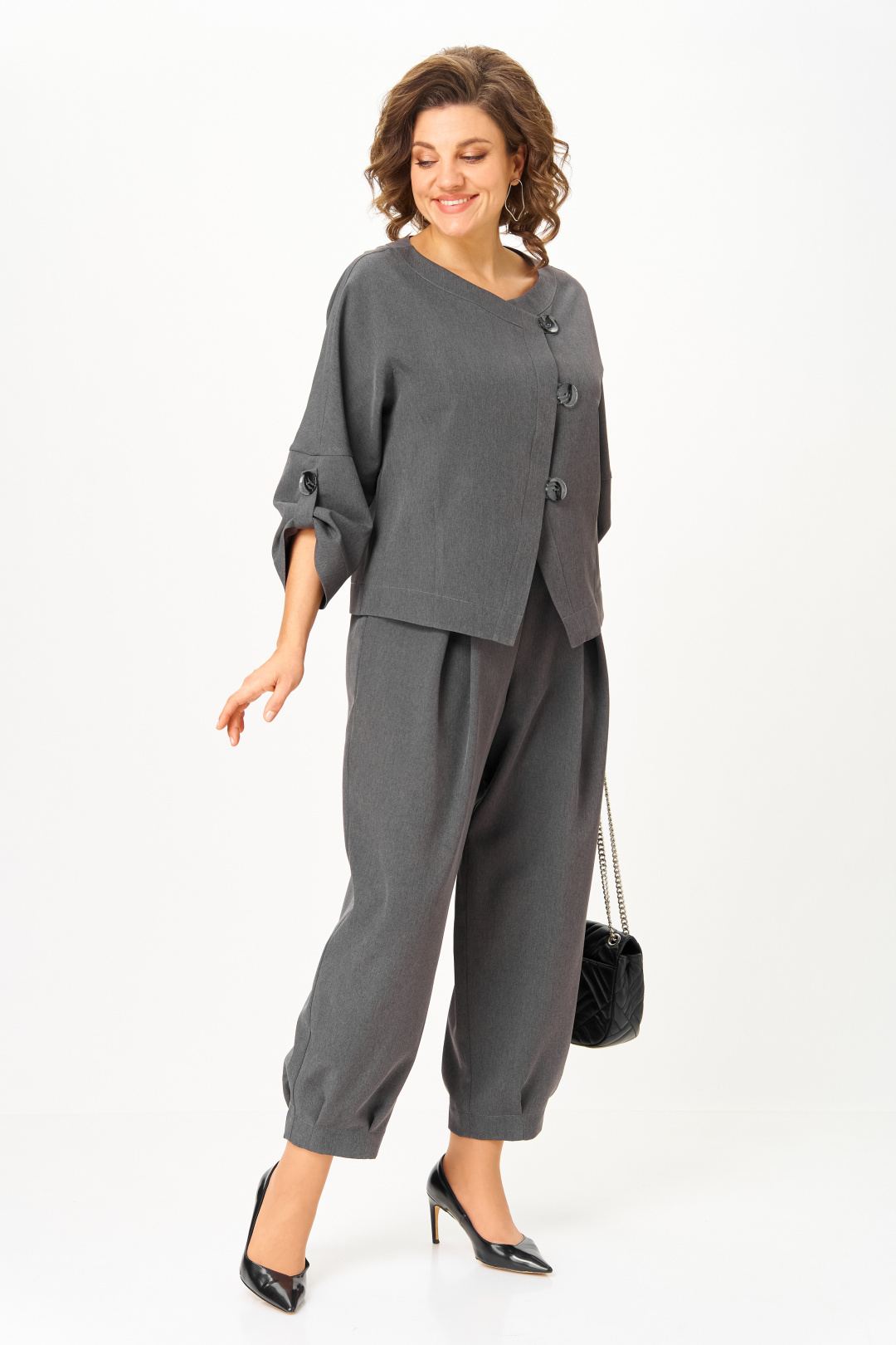 Костюм Мишель Шик 1436-1 графит - фото 3