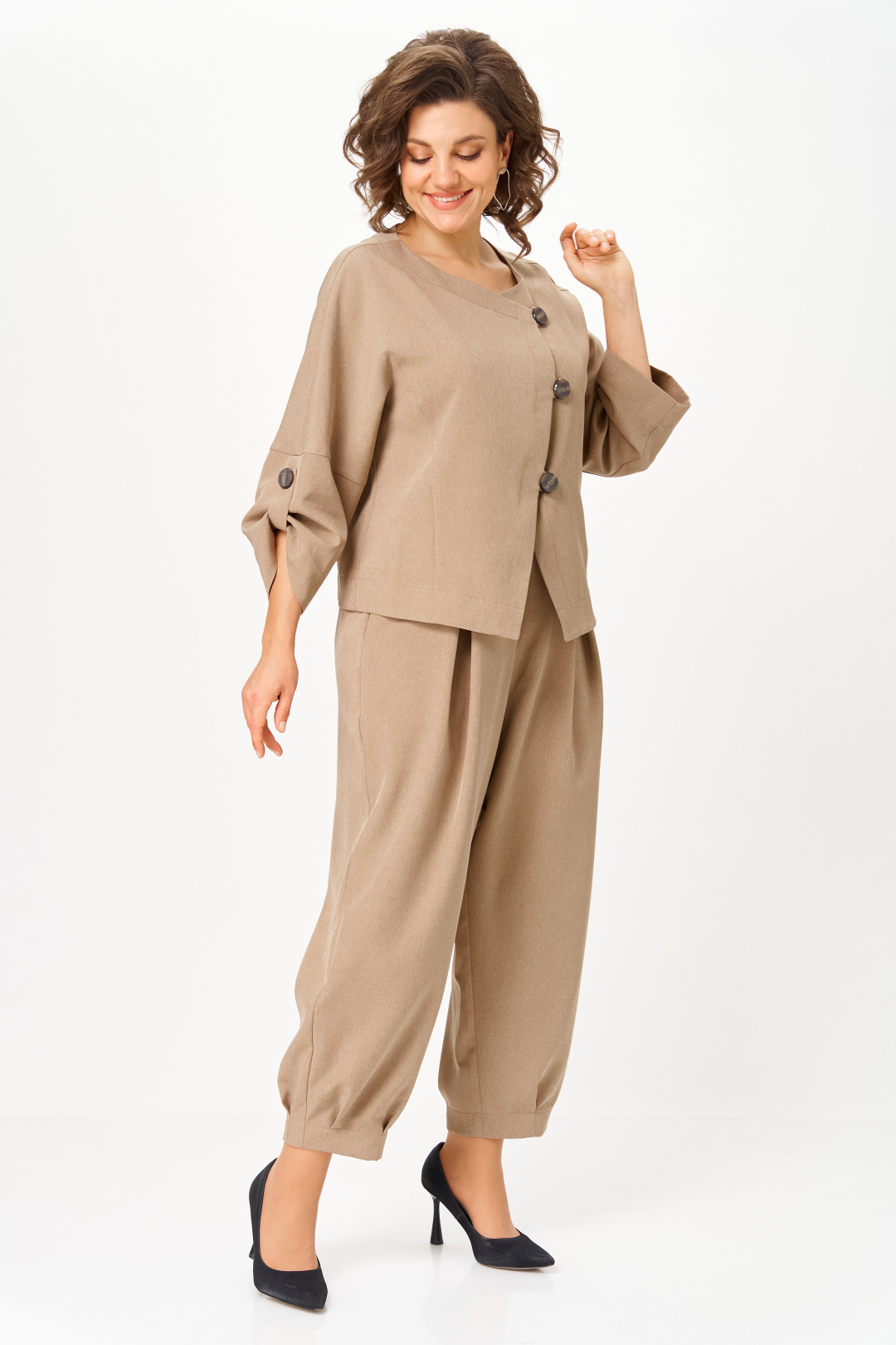 Костюм Мишель Шик 1436-1 песочный - фото 4