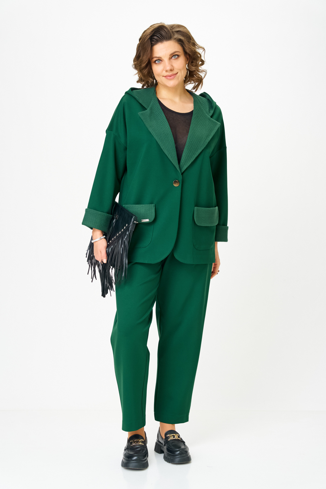 Костюм Мишель Шик 1437-1 глубокий изумруд - фото 2