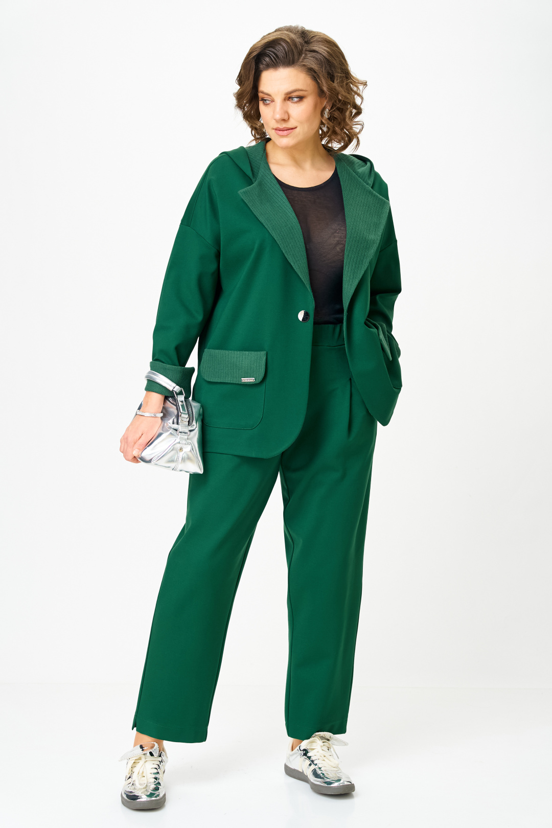 Костюм Мишель Шик 1437-1 глубокий изумруд - фото 3