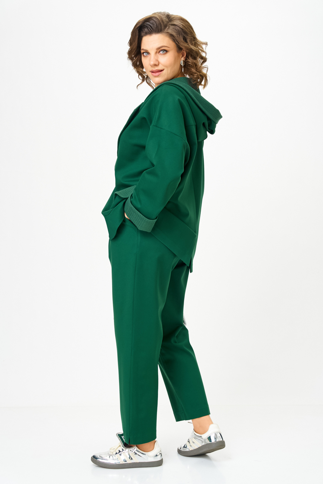 Костюм Мишель Шик 1437-1 глубокий изумруд - фото 4