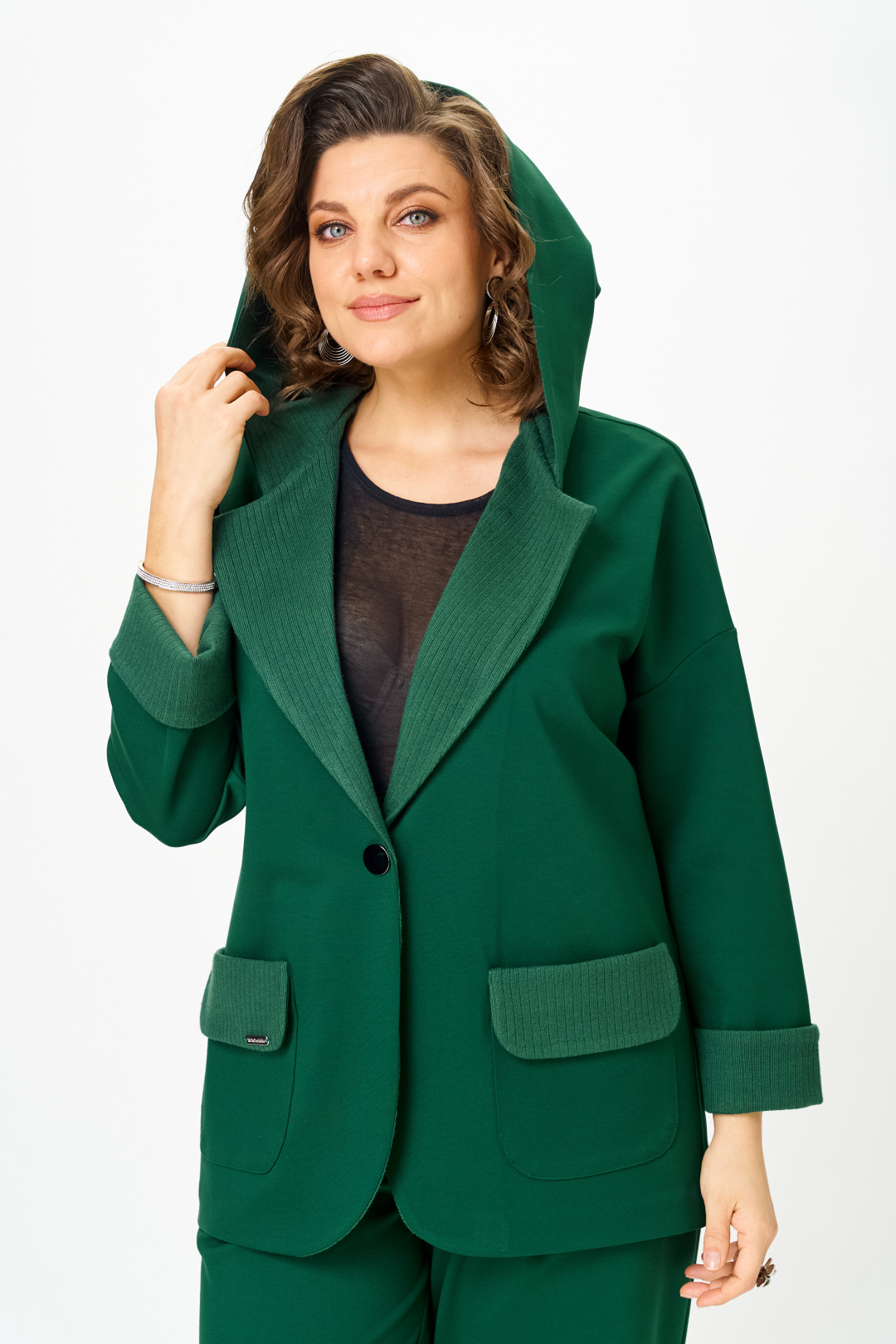 Костюм Мишель Шик 1437-1 глубокий изумруд - фото 6