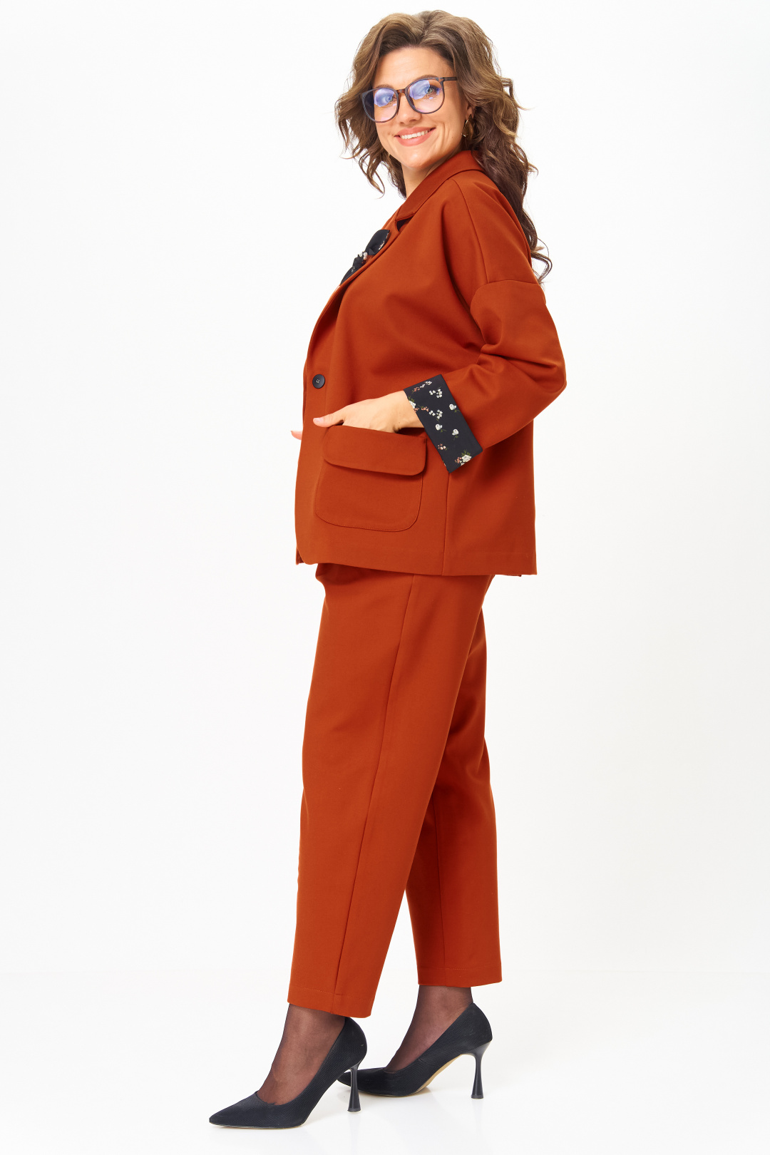 Костюм Мишель Шик 1437 терракот - фото 4