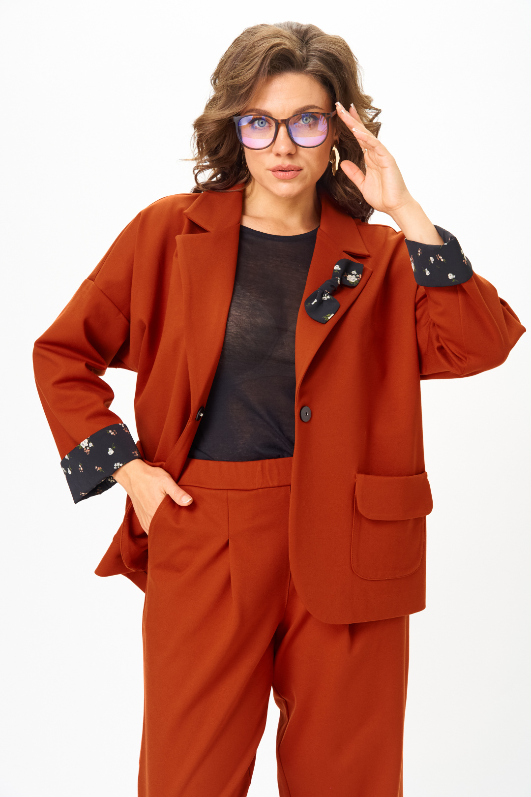 Костюм Мишель Шик 1437 терракот - фото 6