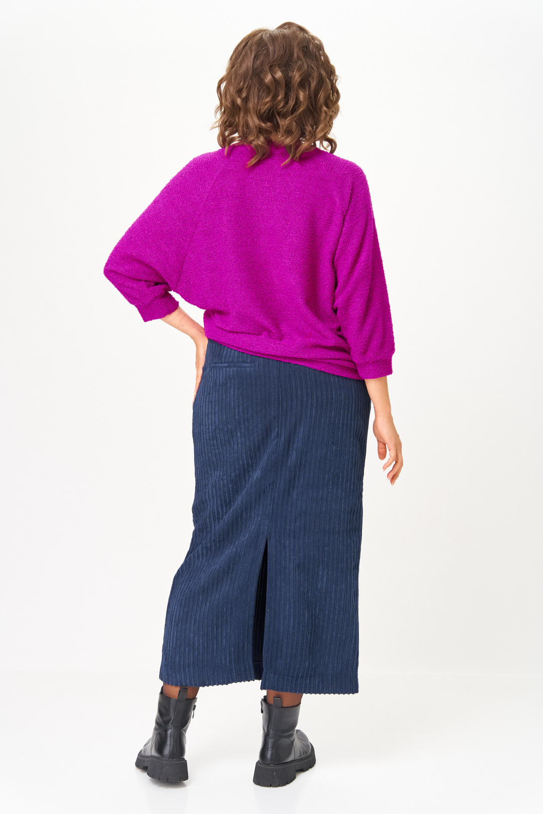 Костюм Мишель Шик 1442 пурпурный + синий - фото 5