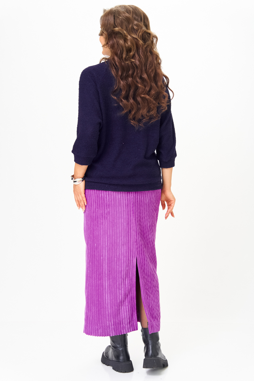 Костюм Мишель Шик 1442 синий + пурпурный - фото 5