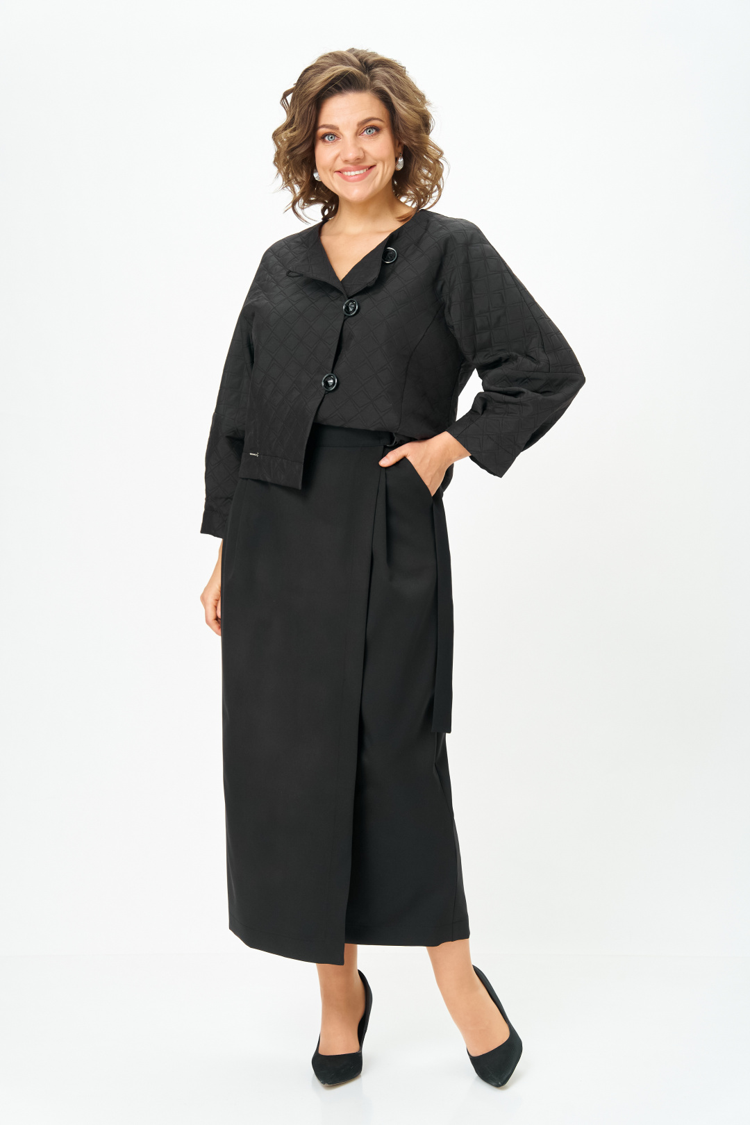 Костюм Мишель Шик 1443 черный - фото 2