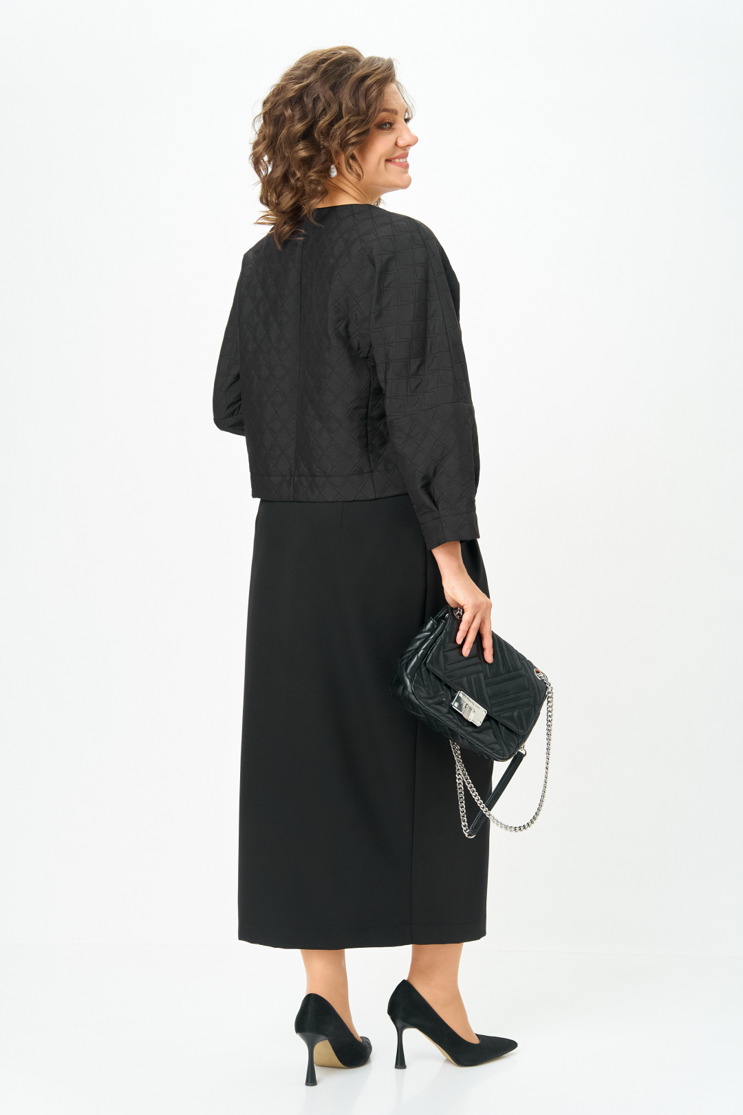 Костюм Мишель Шик 1443 черный - фото 4