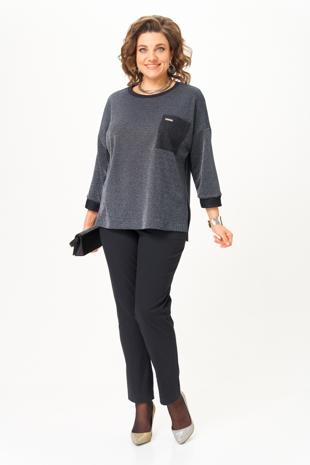 Костюм Мишель Шик 1445 темно-синий - фото 2