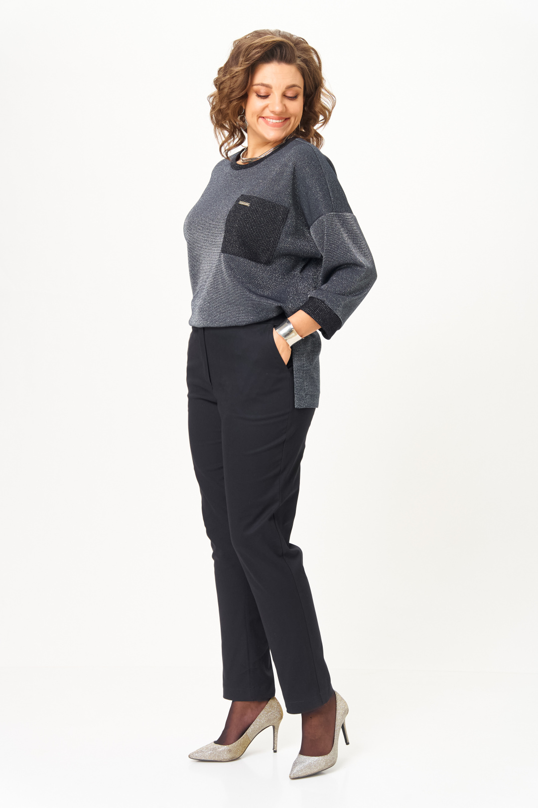 Костюм Мишель Шик 1445 темно-синий - фото 6