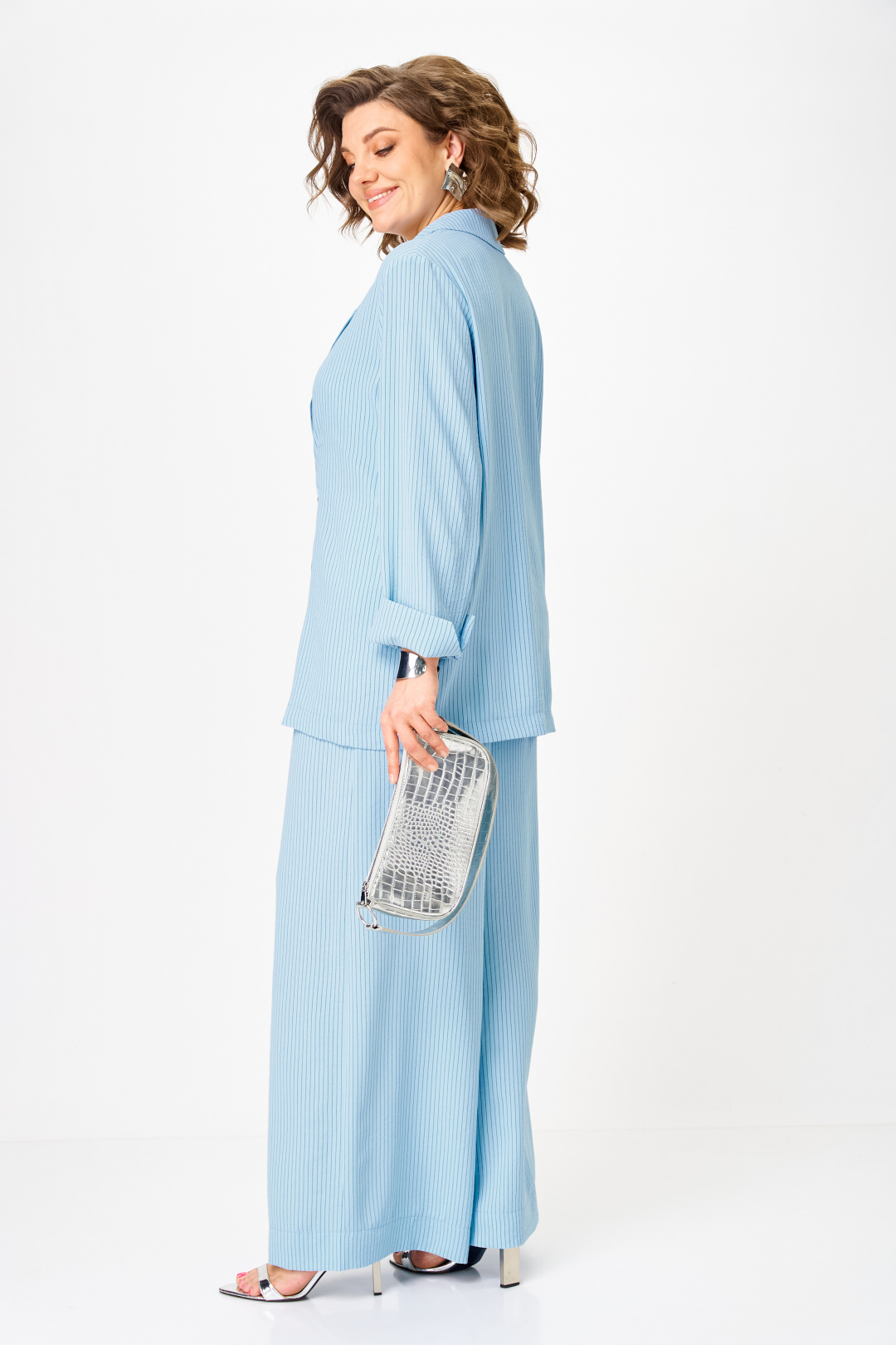 Костюм Мишель Шик 1446 небесно-голубой - фото 3