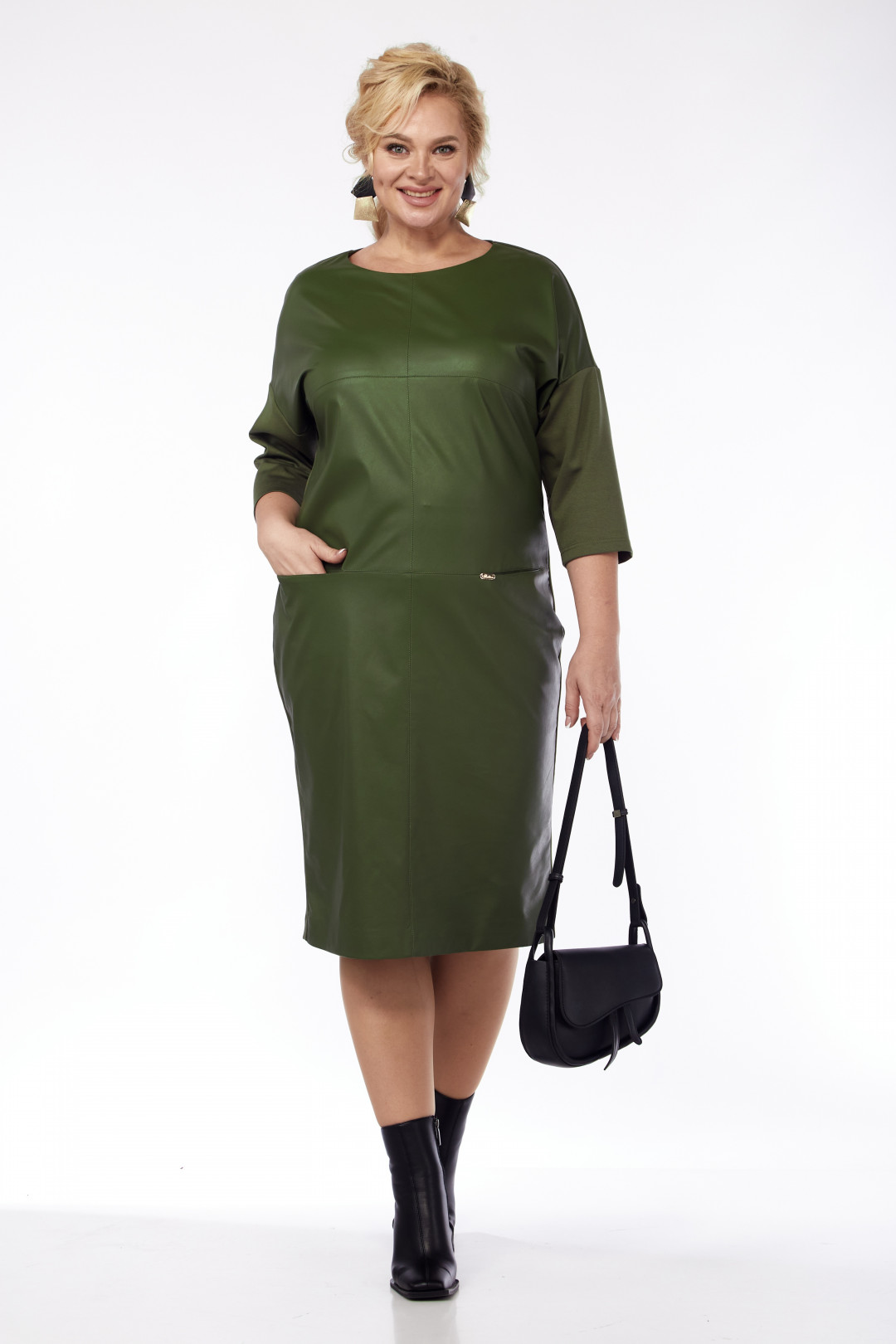 Платье Мишель Шик 2068/1 хаки - фото 4