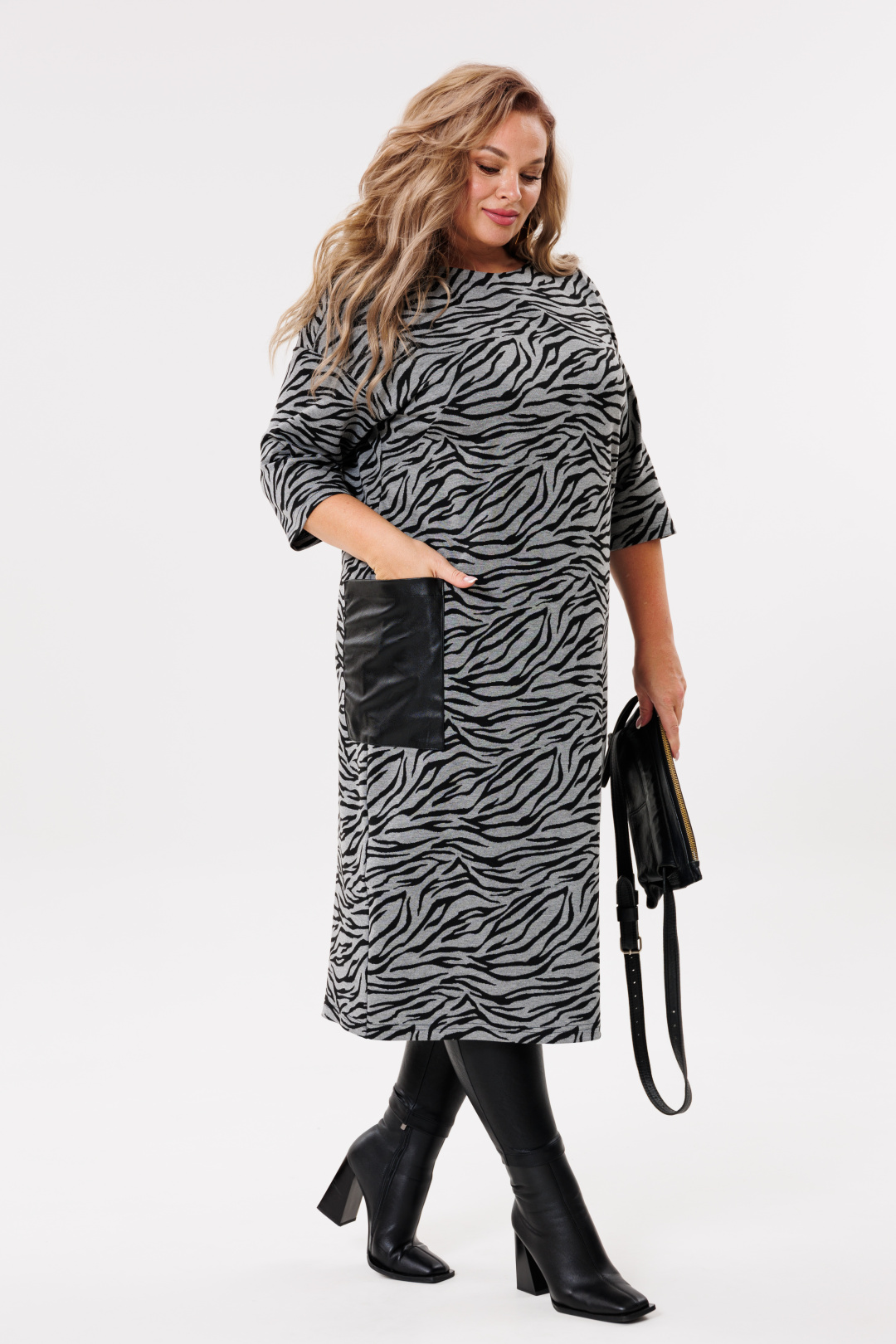 Платье Мишель Шик 2080/2 графит, черный - фото 4