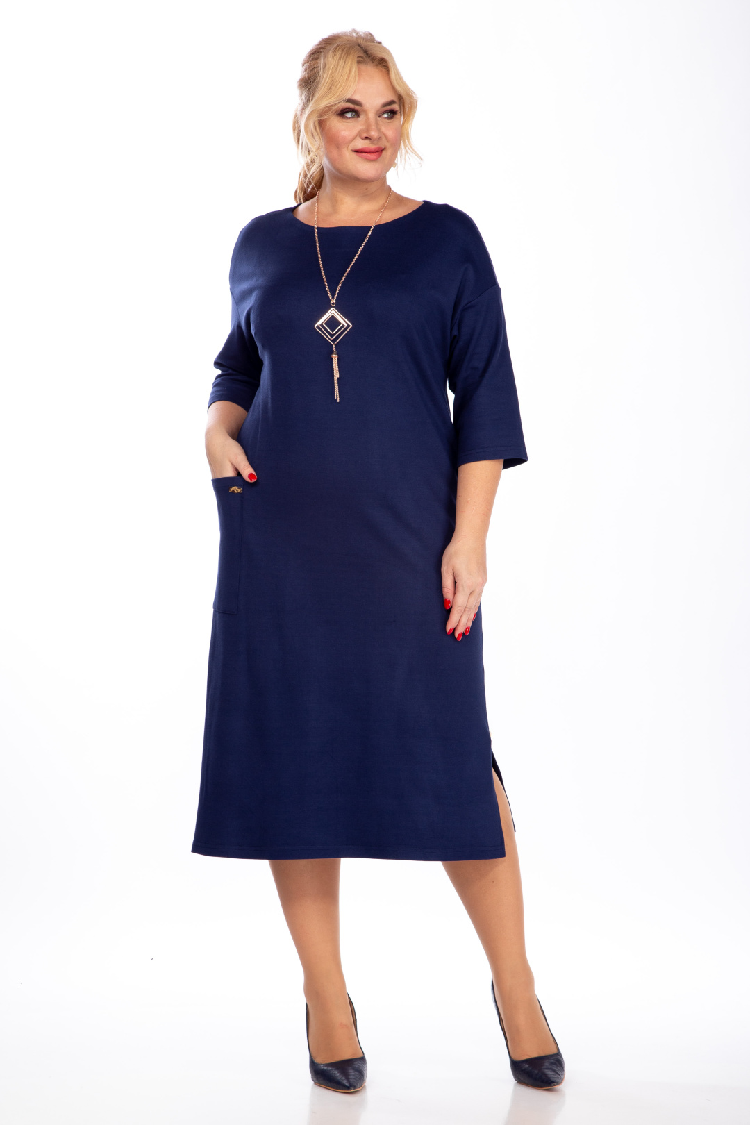 Платье Мишель Шик 2080/2 синий - фото 3