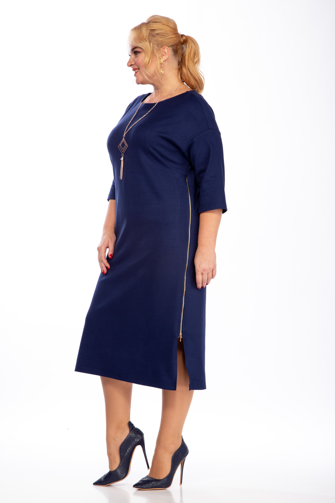 Платье Мишель Шик 2080/2 синий - фото 4