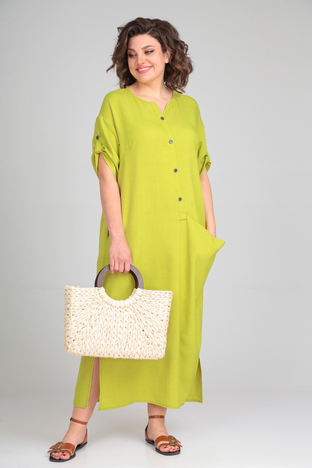 Платье Мишель Шик 2094/4 лайм - фото 1